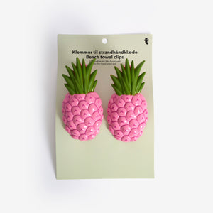 Pembe Ananas Şeklinde Plaj Havlusu Mandalı