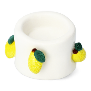 Sarı Limon Detaylı Seramik Tealight Mumluk