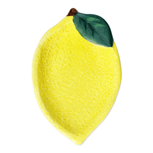 Sarı Limon Şeklinde Seramik Küçük Tabak