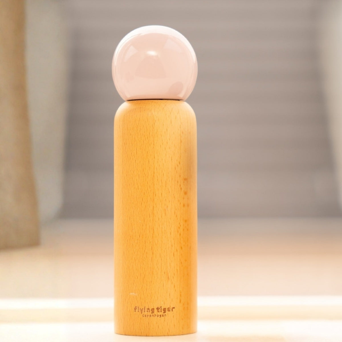 Pembe Ahşap Tuz Karabiber Değirmeni