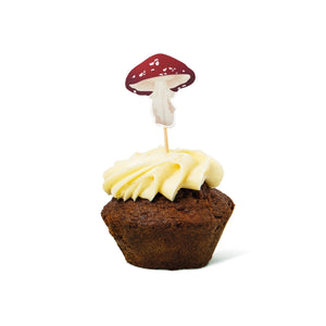 Mantar Şeklinde 50'li Cupcake Süsü