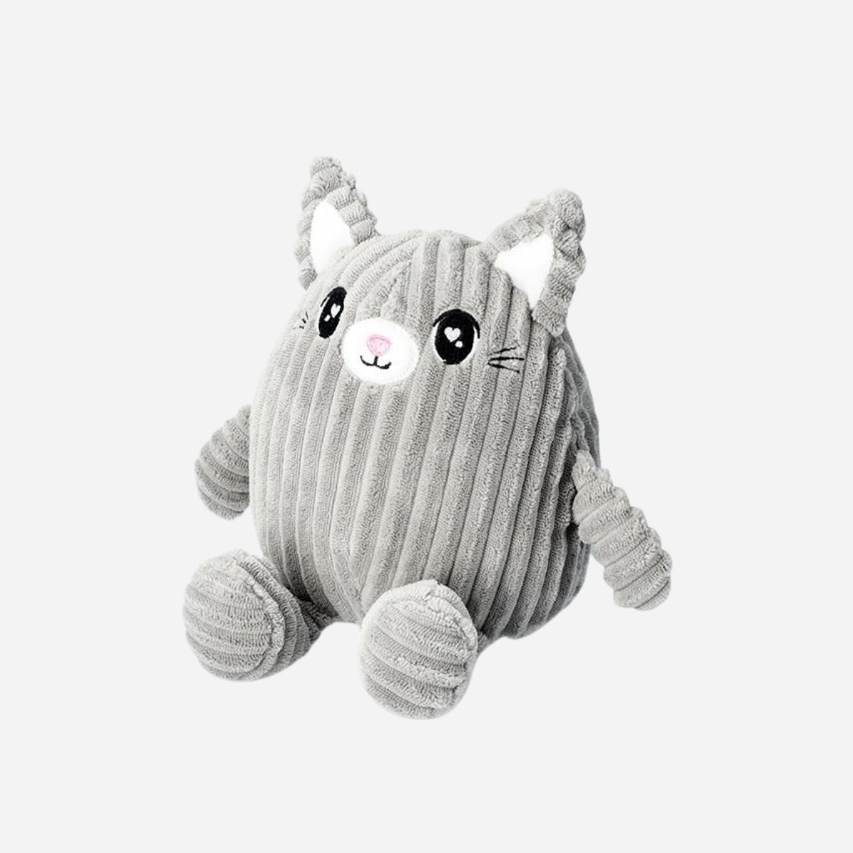 Kadife Peluş Oyuncak Gri Kedi