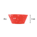 4'lü Kırmızı Muffin Kalıbı