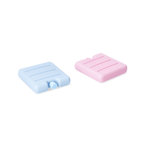 2'li Pembe Mavi Mini Soğutucu Seti