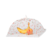 Çilek Desenli Beyaz Yiyecek Koruma Teli