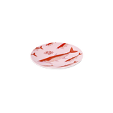 Pembe Balık Desenli Seramik Tabak