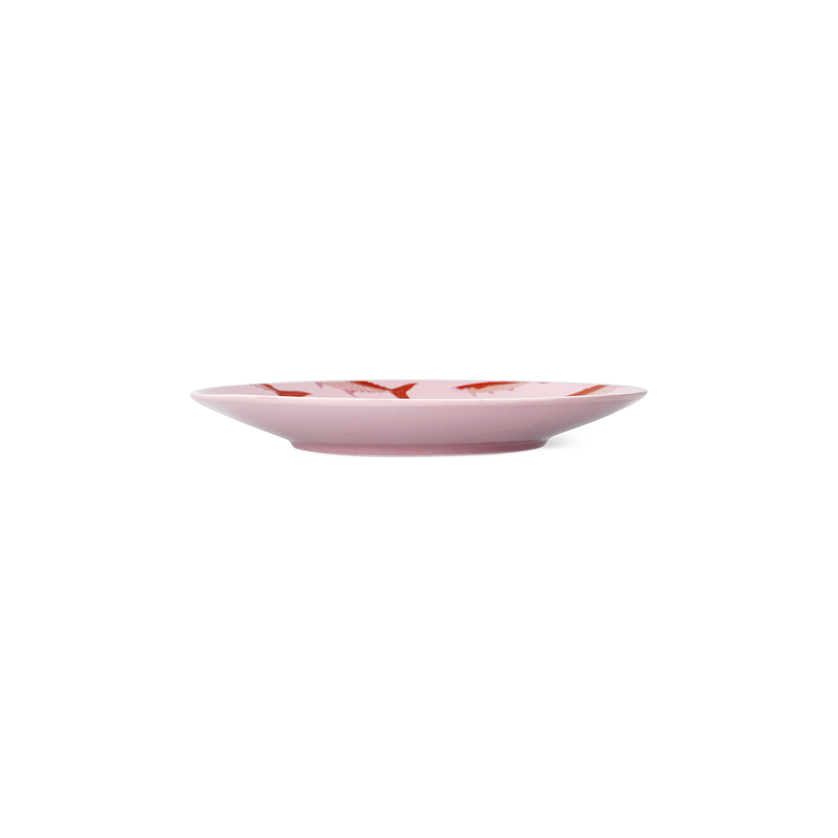 Pembe Balık Desenli Seramik Tabak