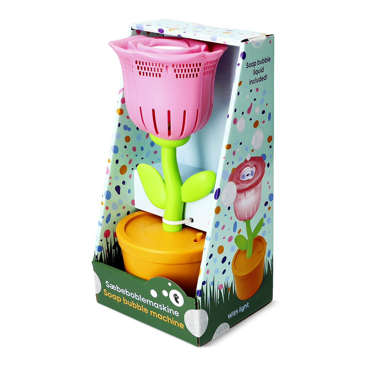 Pembe Lale Şeklinde Baloncuk Yapma Makinesi