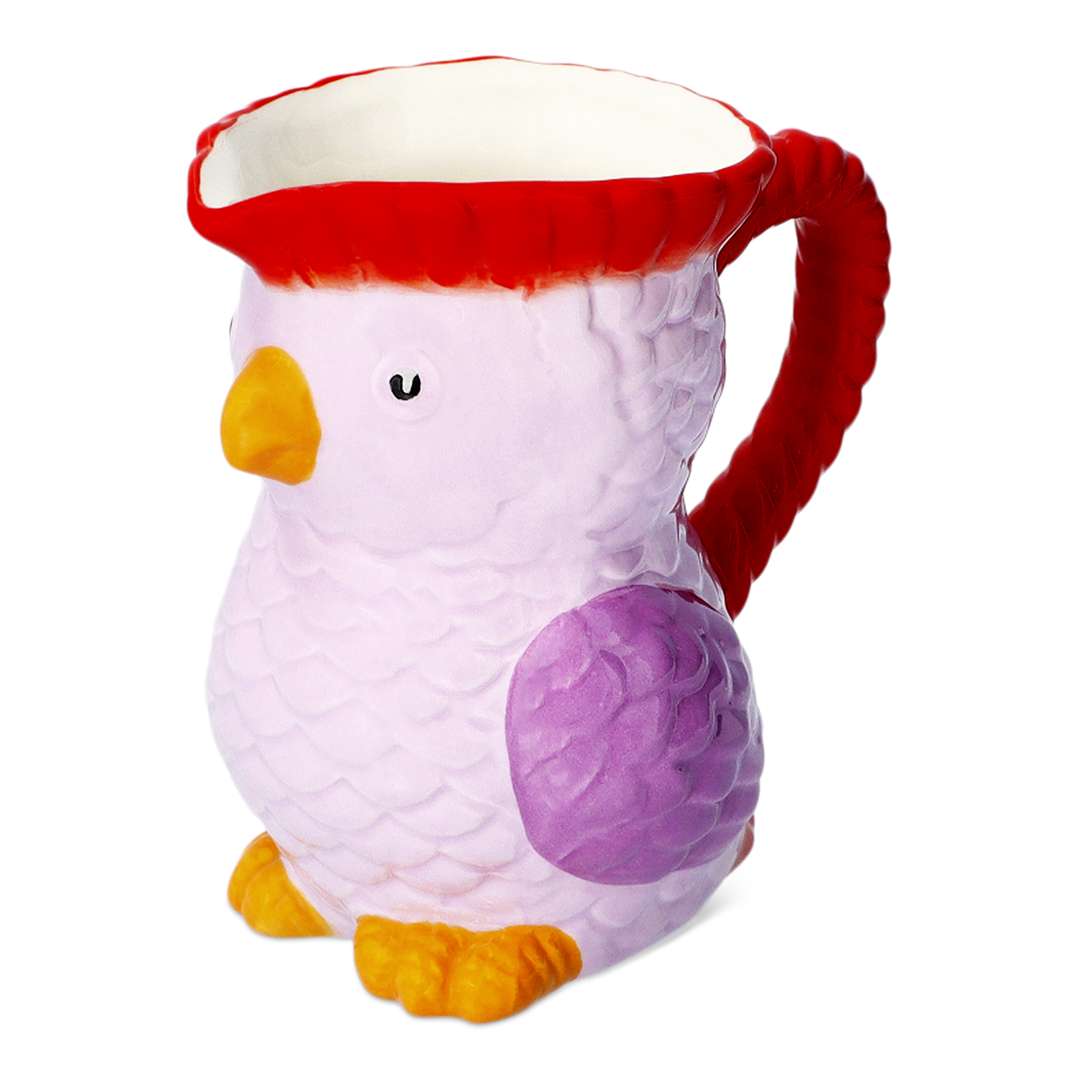 JUG WITH HANDLE CERAMIC SHAPED AS TROPICAL BIRD