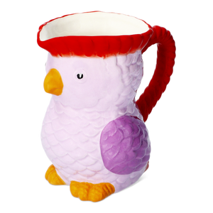 JUG WITH HANDLE CERAMIC SHAPED AS TROPICAL BIRD