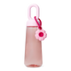 Pembe Çiçek Detaylı Plastik Matara