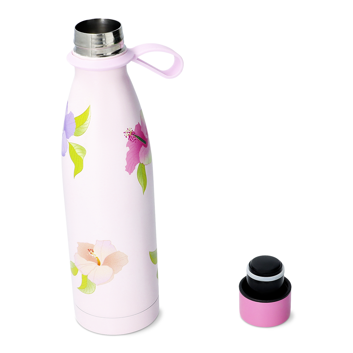BOTTLE SS W SILICONE HOOK SUMMER PRINT