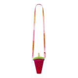BOTTLE W CARRY STRAP SHAPED AS WATERMELON