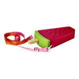 BOTTLE W CARRY STRAP SHAPED AS WATERMELON