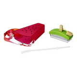 BOTTLE W CARRY STRAP SHAPED AS WATERMELON