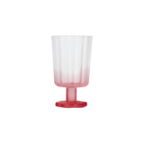 WINE GLASS SPRAYED MATT COLOR PINK
