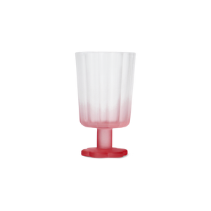 Pembe Buzlu Cam Kadeh