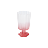 WINE GLASS SPRAYED MATT COLOR PINK