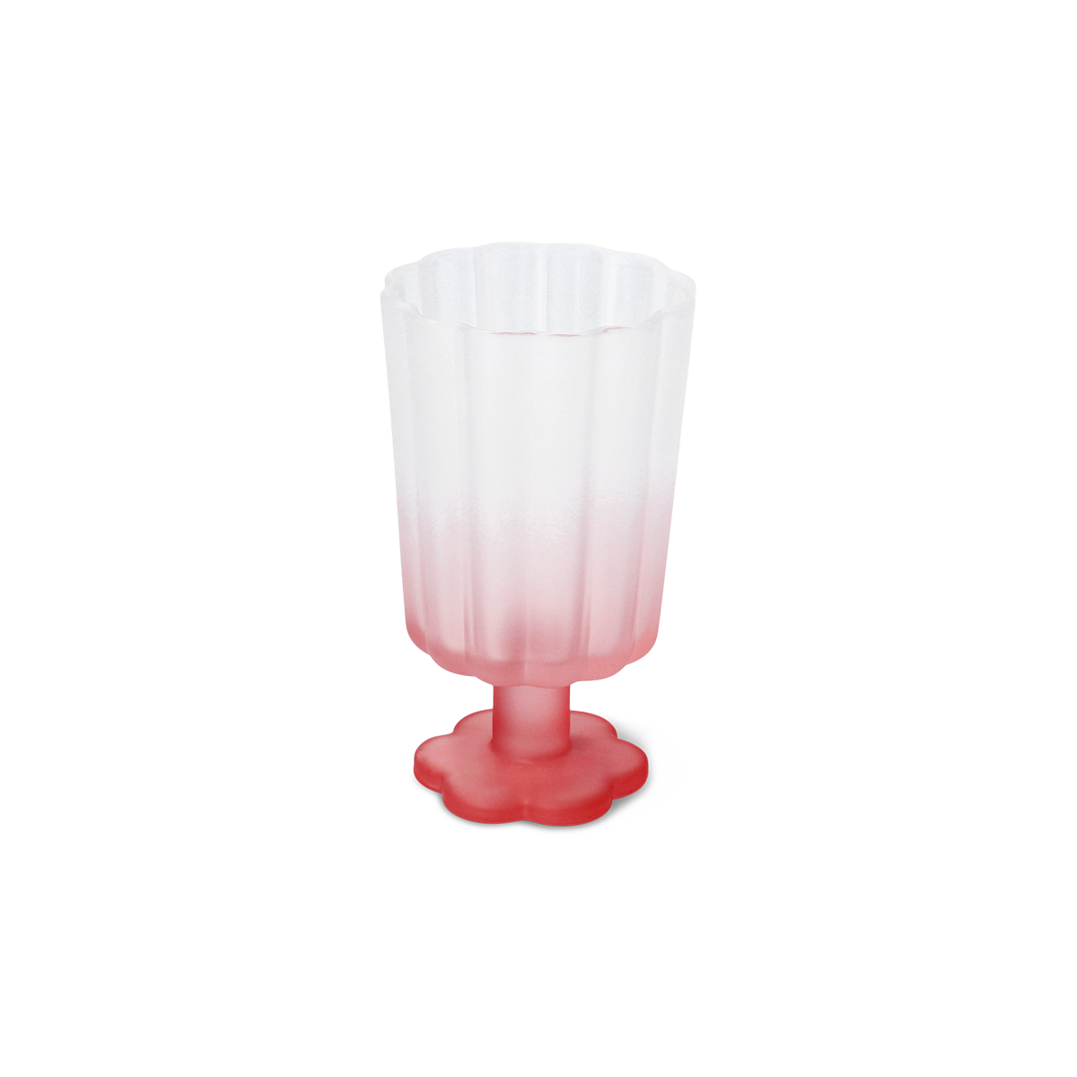 WINE GLASS SPRAYED MATT COLOR PINK