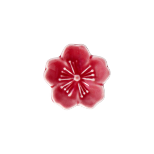 Pembe Bahar Çiçeği Şeklinde Seramik Chopstick Tutucu