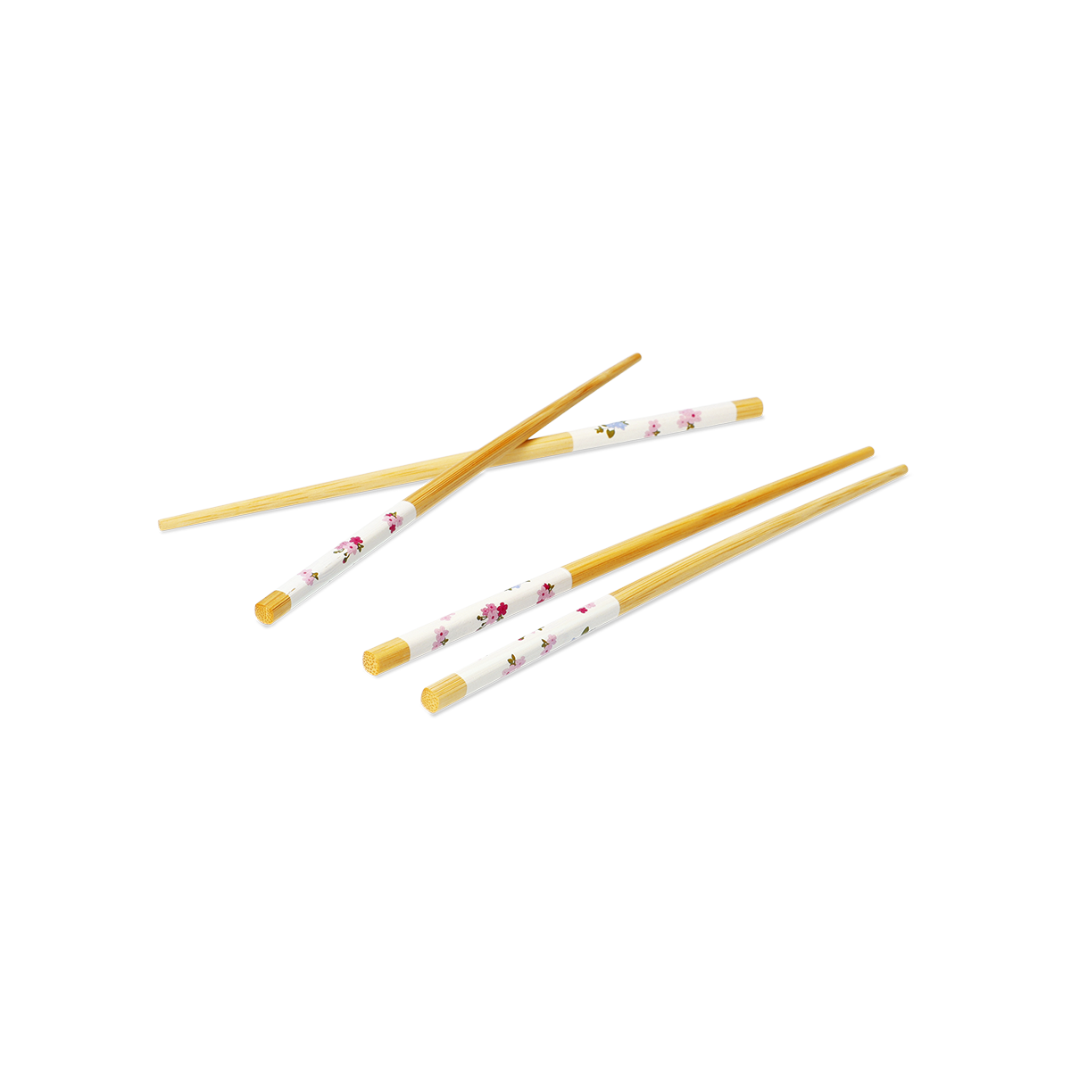 CHOPSTICKS BAMBOO 2 PERSON SET BLOSSOM PRINT