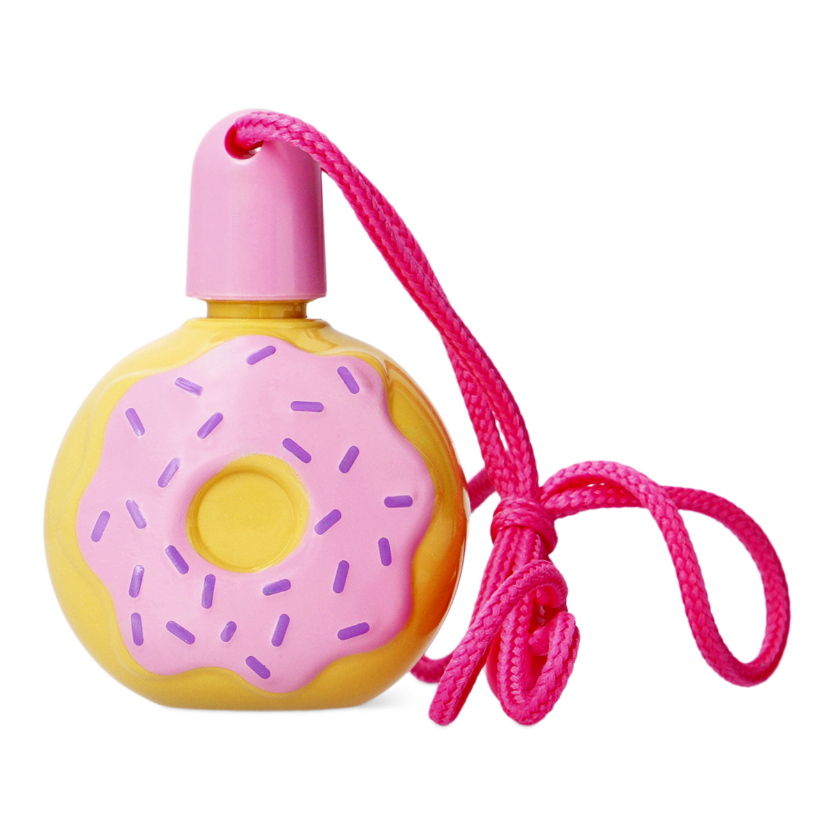 Pembe Donut Şeklinde Baloncuk Yapma Şişesi