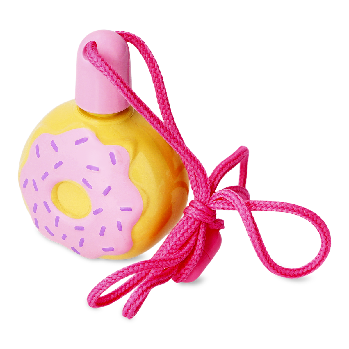 Pembe Donut Şeklinde Baloncuk Yapma Şişesi