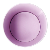 Çilek Desenli Pembe Mini Metal Saksı
