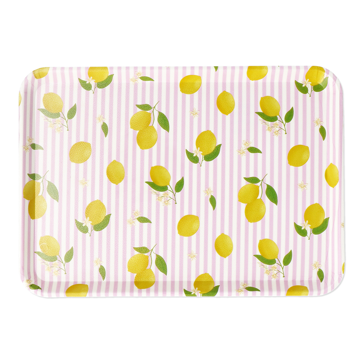 Sarı Limon Desenli Küçük Tepsi