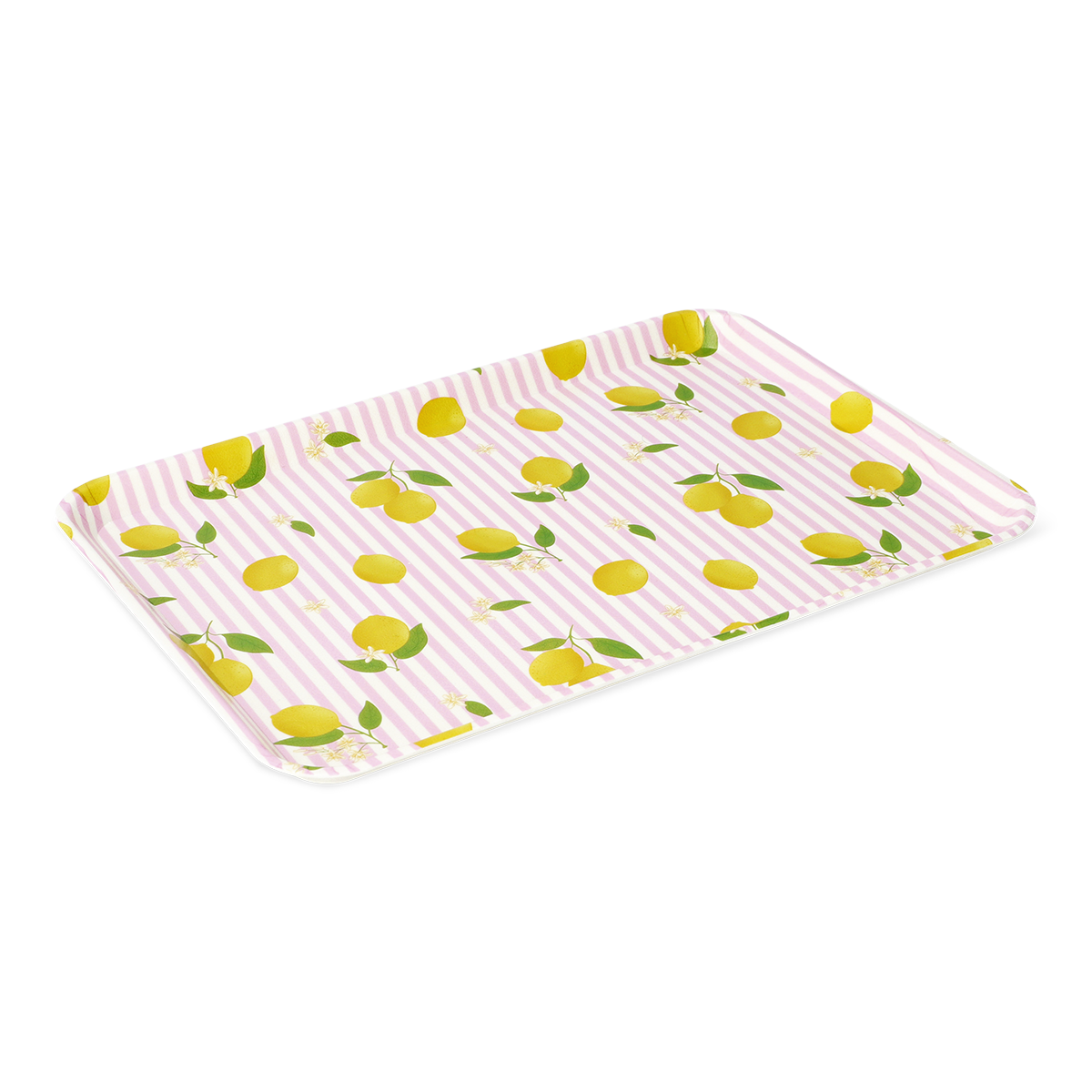Sarı Limon Desenli Küçük Tepsi
