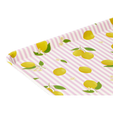 Sarı Limon Desenli Küçük Tepsi