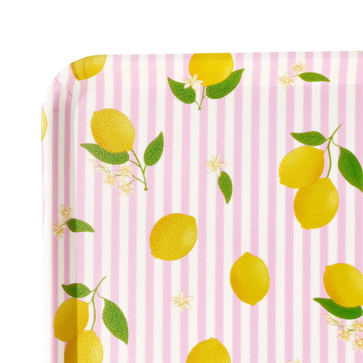 Sarı Limon Desenli Küçük Tepsi