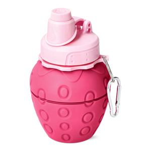 Pembe Cupcake Şekilli Katlanabilir Silikon Matara