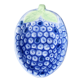 BOWL BLUEBERRY SHAPE WITH EMBOSSED DETAILS BLUE AND GREEN