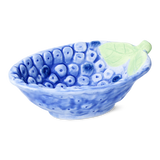 BOWL BLUEBERRY SHAPE WITH EMBOSSED DETAILS BLUE AND GREEN