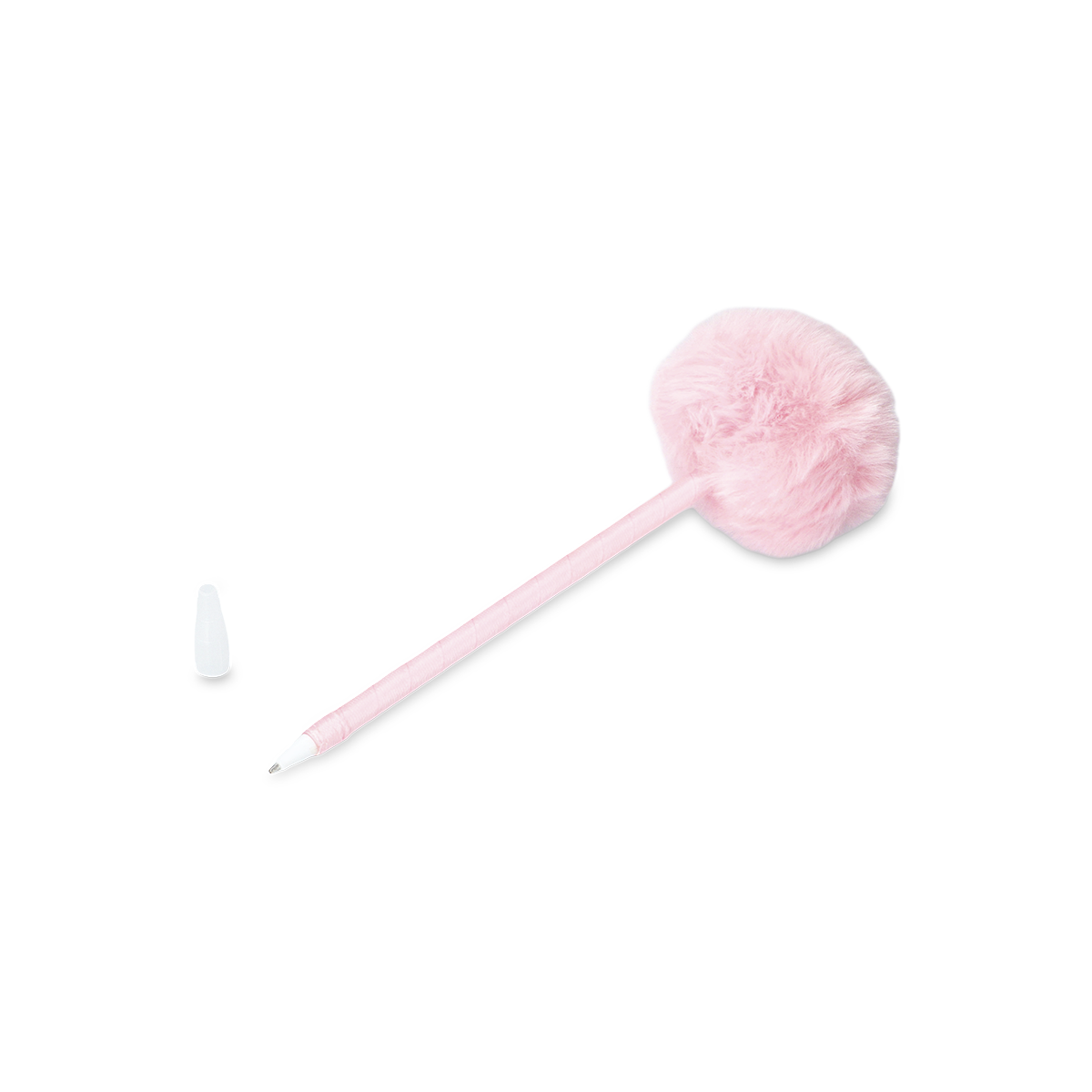 PEN WITH POM POM PINK