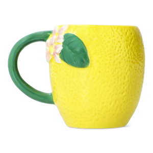 Sarı Limon Şeklinde Seramik Kupa