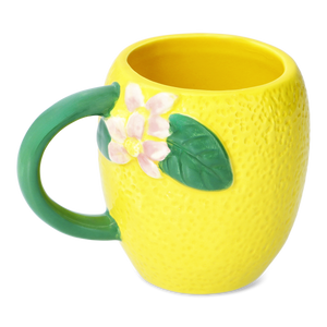 Sarı Limon Şeklinde Seramik Kupa