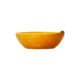 BOWL CERAMIC SHAPED AS ORANGE SMALL ORANGE COLOR