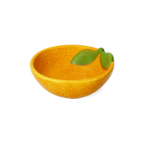 BOWL CERAMIC SHAPED AS ORANGE SMALL ORANGE COLOR