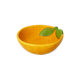 BOWL CERAMIC SHAPED AS ORANGE SMALL ORANGE COLOR