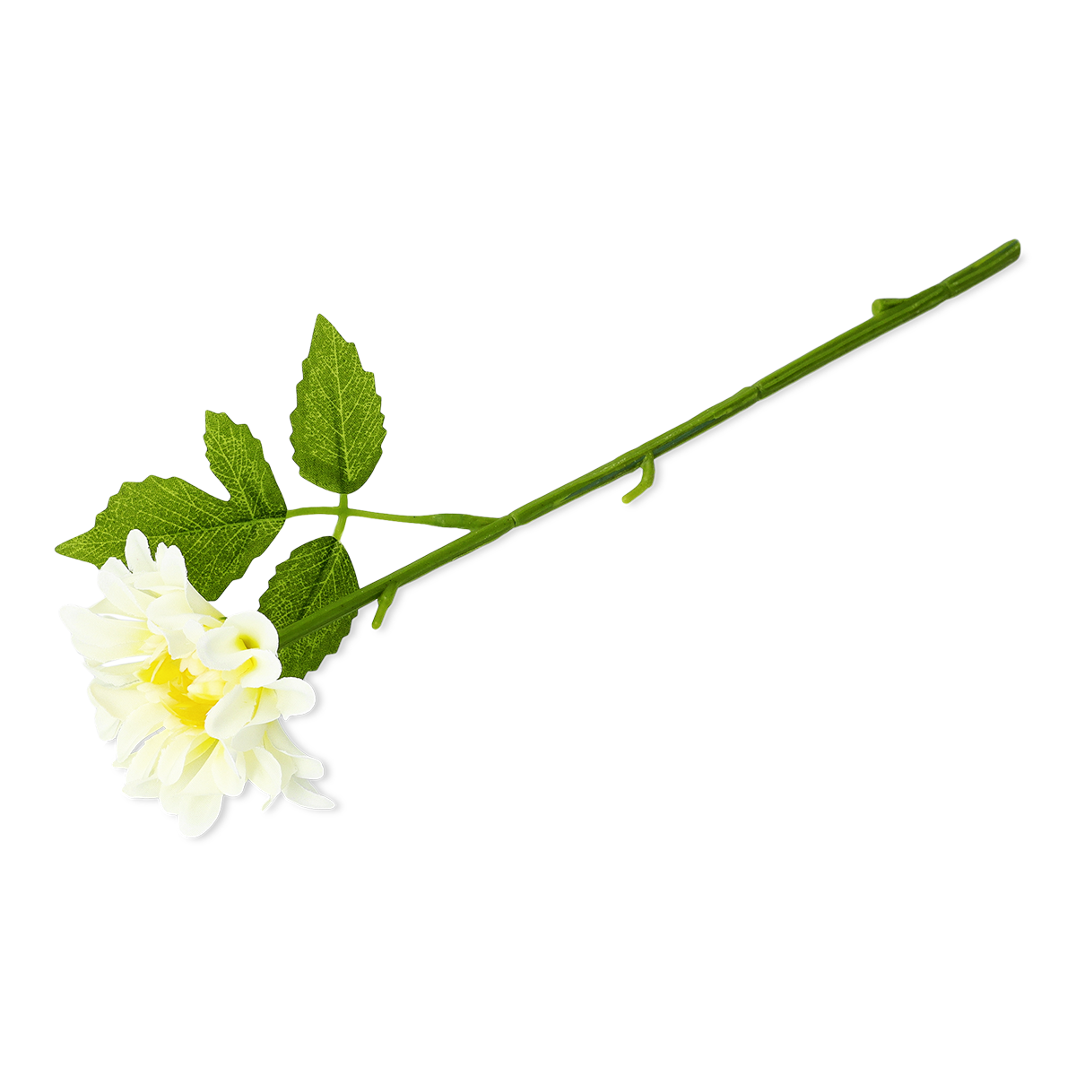 ARTIFICIAL FLOWER RECYCLED 30 CM WHITE