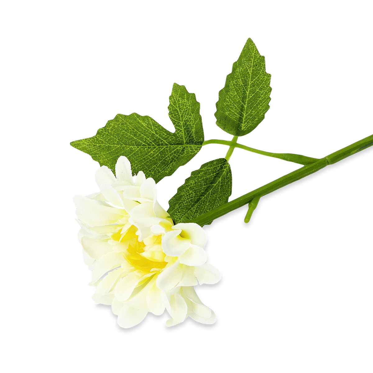 ARTIFICIAL FLOWER RECYCLED 30 CM WHITE