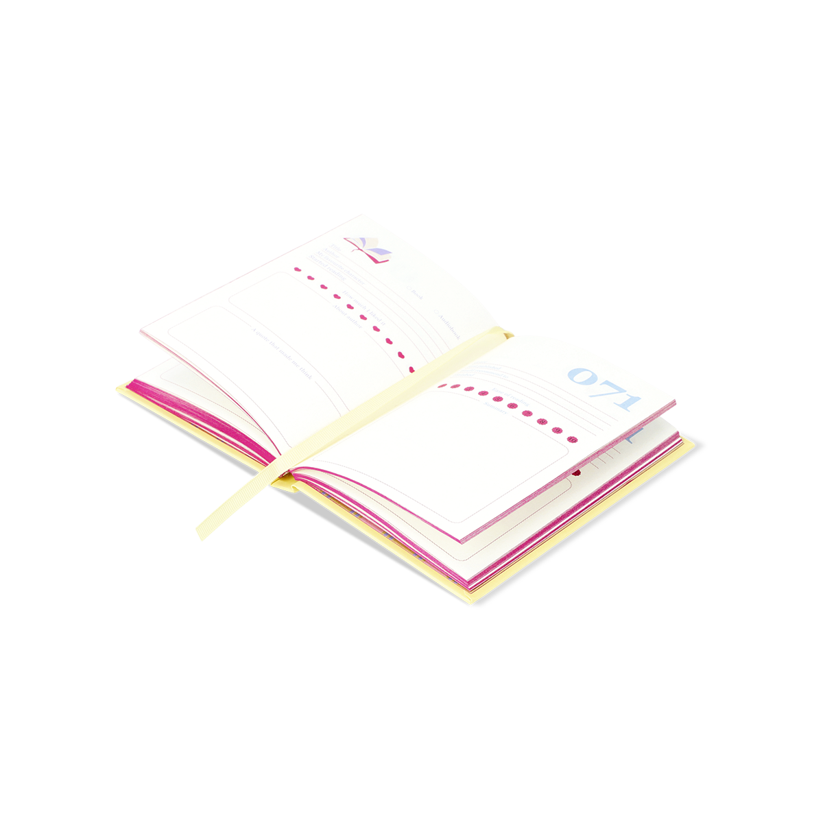 Sarı 100 Kitap Okuma Günlüğü A6