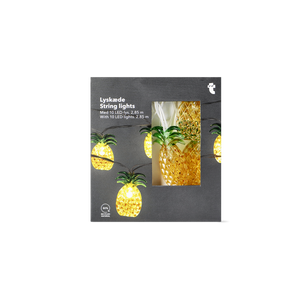 Sarı Ananas Detaylı LED Işık Zinciri