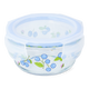 CONTAINER GLASS ROUND SHAPE W LID BLUEBERRY PRINT SMALL