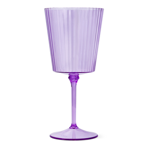 WINE GLASS PLASTIC PURPLE COLOR