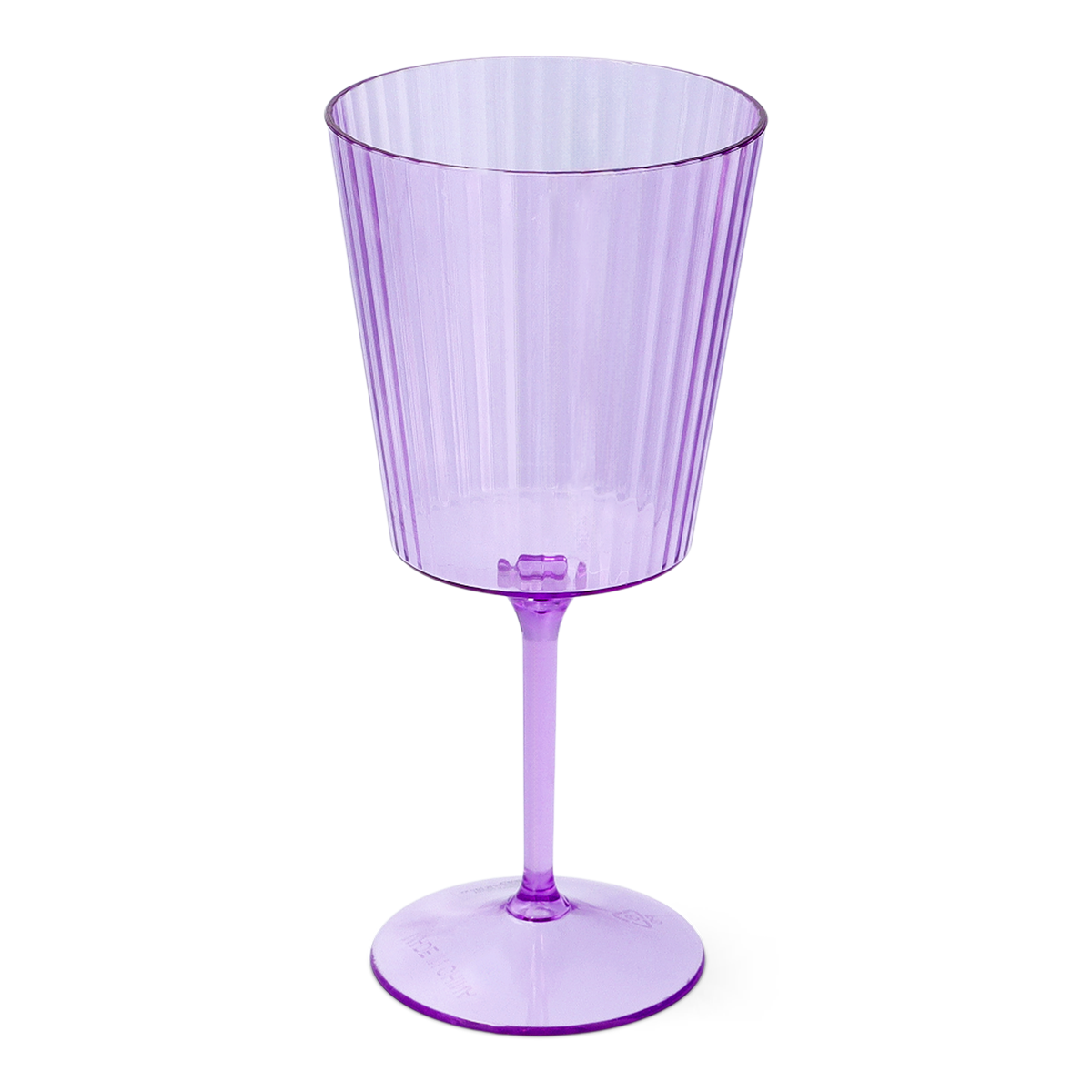 WINE GLASS PLASTIC PURPLE COLOR