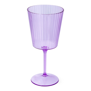 WINE GLASS PLASTIC PURPLE COLOR