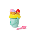 SAND BUCKET WITH ICE CREAM MOLDS